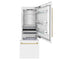 Autograph Edition 30 In. 16.1 Cu. Ft. Built-in Bottom Freezer Refrigerator With Water Dispenser And Ice Maker In White Matte With Polished Gold Accents