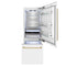 Autograph Edition 30 In. 16.1 Cu. Ft. Built-in Bottom Freezer Refrigerator With Water Dispenser And Ice Maker In White Matte With Polished Gold Accents