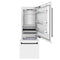 Autograph Edition 30 In. 16.1 Cu. Ft. Built-in Bottom Freezer Refrigerator With Water Dispenser And Ice Maker In White Matte With Matte Black Accents