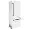 Autograph Edition 30 In. 16.1 Cu. Ft. Built-in Bottom Freezer Refrigerator With Water Dispenser And Ice Maker In White Matte With Matte Black Accents