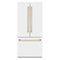 Autograph Edition 36 In. 19.6 Cu. Ft. French Door Built-in Bottom Freezer Refrigerator With Water Dispenser And Ice Maker In White Matte With Polished Gold Accents