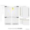 Autograph Edition 60 In. 32.2 Cu. Ft. French Door Built-in Bottom Freezer Refrigerator With Water Dispenser And Ice Maker In White Matte With Champagne Bronze Accents