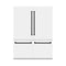 Autograph Edition 60 In. 32.2 Cu. Ft. French Door Built-in Bottom Freezer Refrigerator With Water Dispenser And Ice Maker In White Matte With Matte Black Accents