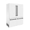 Autograph Edition 60 In. 32.2 Cu. Ft. French Door Built-in Bottom Freezer Refrigerator With Water Dispenser And Ice Maker In White Matte With Matte Black Accents