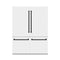 Autograph Edition 60 In. 32.2 Cu. Ft. French Door Built-in Bottom Freezer Refrigerator With Water Dispenser And Ice Maker In White Matte With Matte Black Accents
