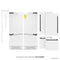 Autograph Edition 60 In. 32.2 Cu. Ft. French Door Built-in Bottom Freezer Refrigerator With Water Dispenser And Ice Maker In White Matte With Matte Black Accents