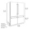 Autograph Edition 60 In. 32.2 Cu. Ft. French Door Built-in Bottom Freezer Refrigerator With Water Dispenser And Ice Maker In White Matte With Matte Black Accents