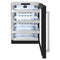 24 In. Touchstone 151 Can Beverage Fridge With Black Matte Glass Door