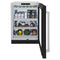 24 In. Touchstone 151 Can Beverage Fridge With Black Matte Glass Door
