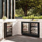24 In. Touchstone 151 Can Beverage Fridge With Black Matte Glass Door