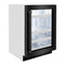 24 In. Touchstone 151 Can Beverage Fridge With Black Stainless Steel Glass Door
