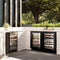 24 In. Touchstone 151 Can Beverage Fridge With Black Stainless Steel Glass Door