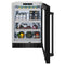 24 In. Touchstone 151 Can Beverage Fridge With Black Stainless Steel Glass Door