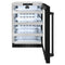 24 In. Touchstone 151 Can Beverage Fridge With Black Stainless Steel Glass Door