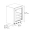 24 In. Touchstone 151 Can Beverage Fridge With Black Stainless Steel Glass Door