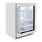 24 In. Touchstone 151 Can Beverage Fridge With Stainless Steel Glass Door