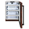 24 In. Touchstone 151 Can Beverage Fridge With Hand Hammered Copper Glass Door