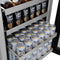 24 In. Touchstone 151 Can Beverage Fridge With Hand Hammered Copper Glass Door