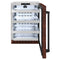 24 In. Touchstone 151 Can Beverage Fridge With Hand Hammered Copper Glass Door