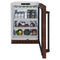 24 In. Touchstone 151 Can Beverage Fridge With Hand Hammered Copper Glass Door
