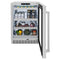 24 In. Touchstone 151 Can Beverage Fridge With Satin Stainless Steel Glass Door