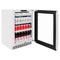 24 In. Touchstone 151 Can Beverage Fridge With Satin Stainless Steel Glass Door