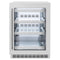 24 In. Touchstone 151 Can Beverage Fridge With Satin Stainless Steel Glass Door