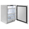 24 In. Touchstone 151 Can Beverage Fridge With Solid Stainless Steel Door