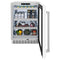 24 In. Touchstone 151 Can Beverage Fridge With White Matte Glass Door