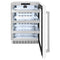 24 In. Touchstone 151 Can Beverage Fridge With White Matte Glass Door