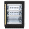Autograph Edition 24 In. Touchstone 151 Can Beverage Fridge With Black Matte Glass Door And Champagne Bronze Handle