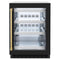 Autograph Edition 24 In. Touchstone 151 Can Beverage Fridge With Black Matte Glass Door And Polished Gold Handle