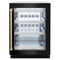 Autograph Edition 24 In. Touchstone 151 Can Beverage Fridge With Black Stainless Steel Glass Door And Champagne Bronze Handle