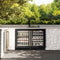 Autograph Edition 24 In. Touchstone 151 Can Beverage Fridge With Black Stainless Steel Glass Door And Champagne Bronze Handle