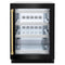 Autograph Edition 24 In. Touchstone 151 Can Beverage Fridge With Black Stainless Steel Glass Door And Polished Gold Handle