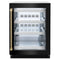 Autograph Edition 24 In. Touchstone 151 Can Beverage Fridge With Black Stainless Steel Glass Door And Champagne Bronze Helix Handle