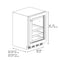 Autograph Edition 24 In. Touchstone 151 Can Beverage Fridge With Black Stainless Steel Glass Door And Polished Gold Helix Handle