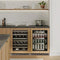 Autograph Edition 24 In. Touchstone 151 Can Beverage Fridge With Stainless Steel Glass Door And Champagne Bronze Handle