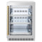 Autograph Edition 24 In. Touchstone 151 Can Beverage Fridge With Stainless Steel Glass Door And Champagne Bronze Handle