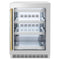 Autograph Edition 24 In. Touchstone 151 Can Beverage Fridge With Stainless Steel Glass Door And Polished Gold Handle