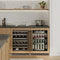 Autograph Edition 24 In. Touchstone 151 Can Beverage Fridge With Stainless Steel Glass Door And Matte Black Handle
