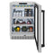 Autograph Edition 24 In. Touchstone 151 Can Beverage Fridge With Stainless Steel Glass Door And Matte Black Handle