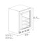 Autograph Edition 24 In. Touchstone 151 Can Beverage Fridge With Satin Stainless Steel Glass Door And Champagne Bronze Handle