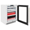 Autograph Edition 24 In. Touchstone 151 Can Beverage Fridge With Satin Stainless Steel Glass Door And Champagne Bronze Handle