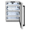 Autograph Edition 24 In. Touchstone 151 Can Beverage Fridge With Satin Stainless Steel Glass Door And Matte Black Handle