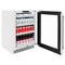 Autograph Edition 24 In. Touchstone 151 Can Beverage Fridge With Satin Stainless Steel Glass Door And Matte Black Handle