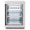 Autograph Edition 24 In. Touchstone 151 Can Beverage Fridge With Satin Stainless Steel Glass Door And Matte Black Handle