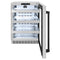 Autograph Edition 24 In. Touchstone 151 Can Beverage Fridge With Satin Stainless Steel Glass Door And Matte Black Handle