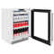 Autograph Edition 24 In. Touchstone 151 Can Beverage Fridge With Satin Stainless Steel Glass Door And Matte Black Handle