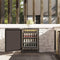 Autograph Edition 24 In. Touchstone 151 Can Beverage Fridge With Solid Stainless Steel Door And Champagne Bronze Handle